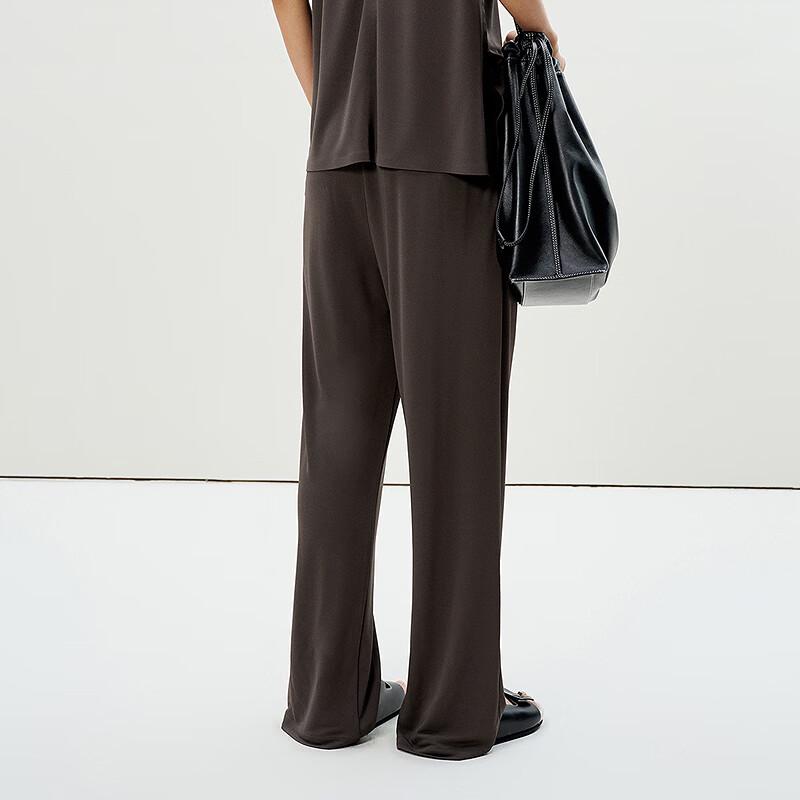 LESS 2025 Summer Loose Straight Leg Trousers
