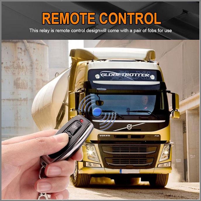 240A Wireless Remote Power Off Switch Smart Relay with Digital Display for Car Battery Leak Prevention