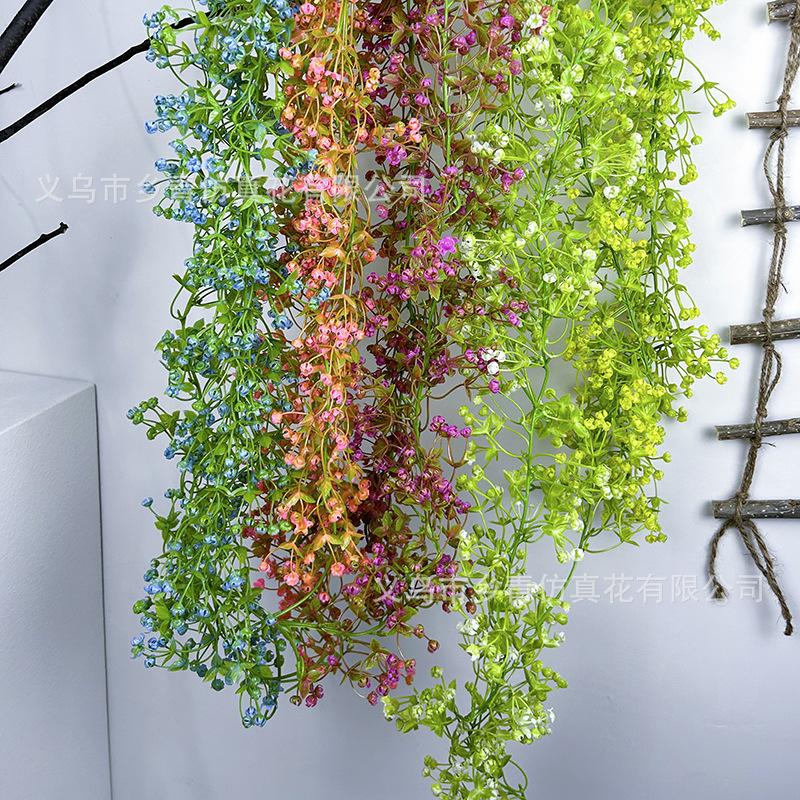 Artificial Green Plant Simulation Gypsy Rattan Wall Hanging Home Ceiling Decoration Simulation Vine Hanging Plant