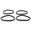 6x0.2x0.5 inch Bandsaw Rubber Tires Band Saw Pulley Tires Manual Measurement Deviation Elastic Rubber Material