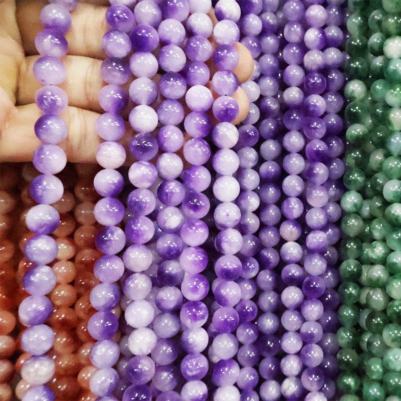 Optimized Colored Natural Stone Round Beads for DIY Jewelry Accessories