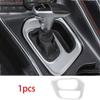 For Dodge Challenger 2015-23 Matte Silver Central Console Gear Shift Frame Trim