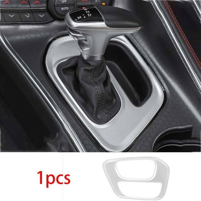 For Dodge Challenger 2015-23 Matte Silver Central Console Gear Shift Frame Trim