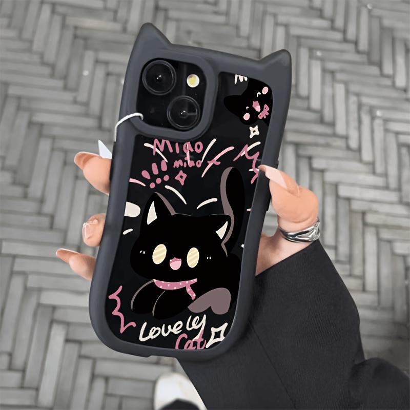 Simple Cat's Ears (Steamed Cat-ear Shaped Bread) Case for iPhone 17 16 15 14 13 12 11 Pro/Max/Plus Drop Proof and Shock Proof
