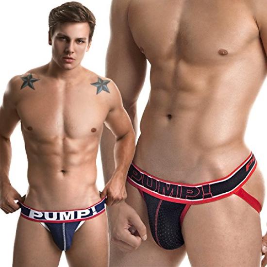 Underwear Pump Jock Strap MICRO MESH JOCK STRAP Butt Crack Supporter Underwear J10 [Pump!] Men's (L, BigLeague)