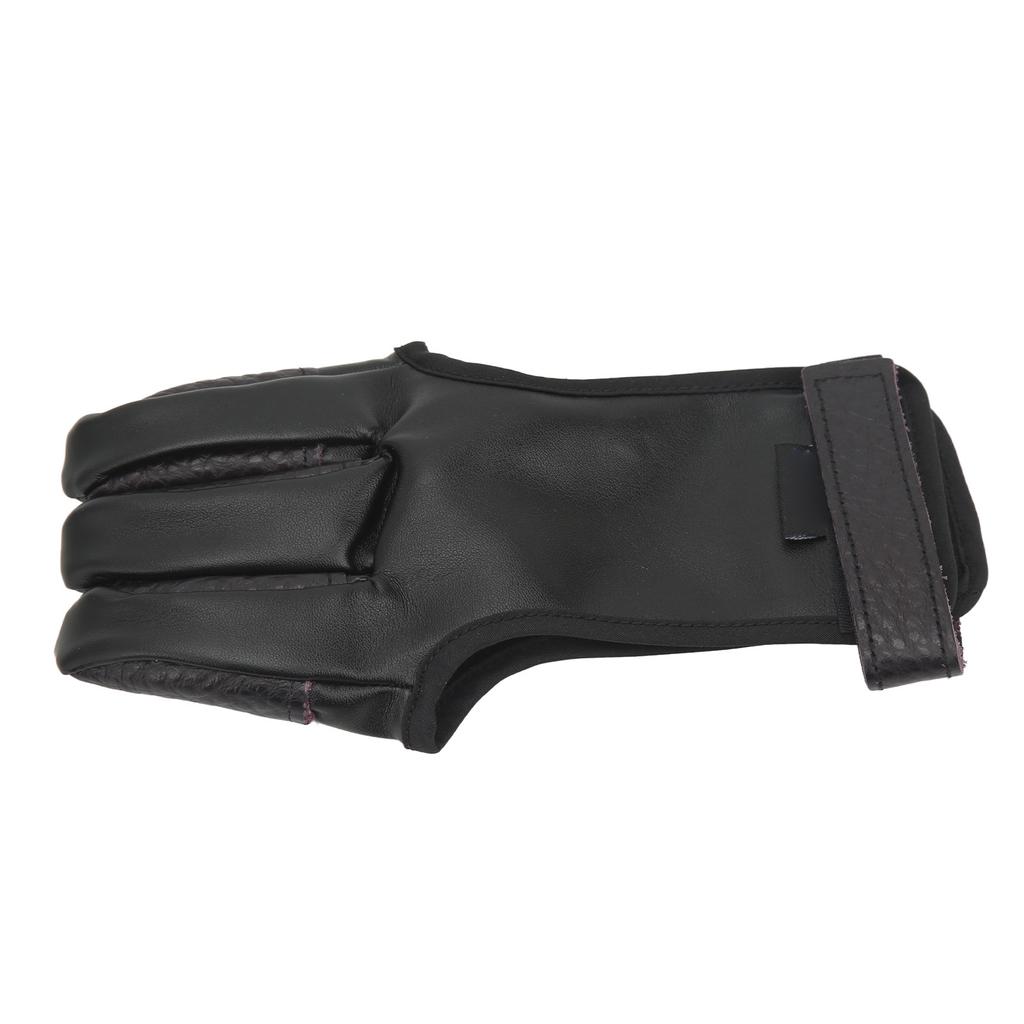 Bowstring Tabs Guard Soft Archery Fingers Protector 3 Fingers Protection Shooting Gloves for Outdoor Shooting