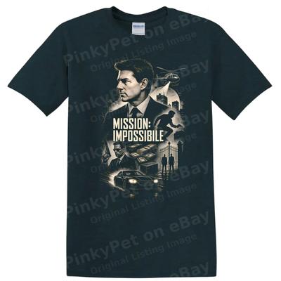 Camiseta Estampa Artística de Poster do Filme Missão Impossível Camiseta Gráfica Legal para Fãs