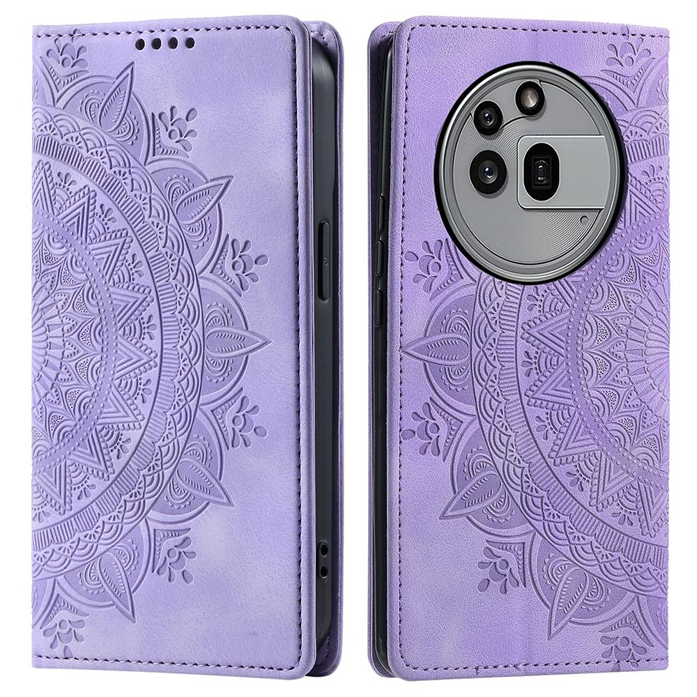 

Стиль-010 Для Nothing Phone (3а) Про чохол Магнітна застібка Шкіряний чохол для телефону з тисненням Purple