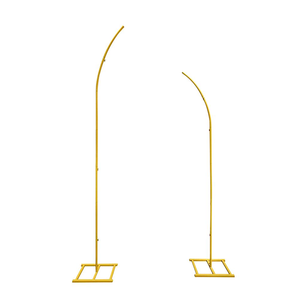 Runtow 2pcs/set Metal Wedding Arch Frame ,Wedding Decorations Balloon Arch Stand , Birthday Party Background Decoration
