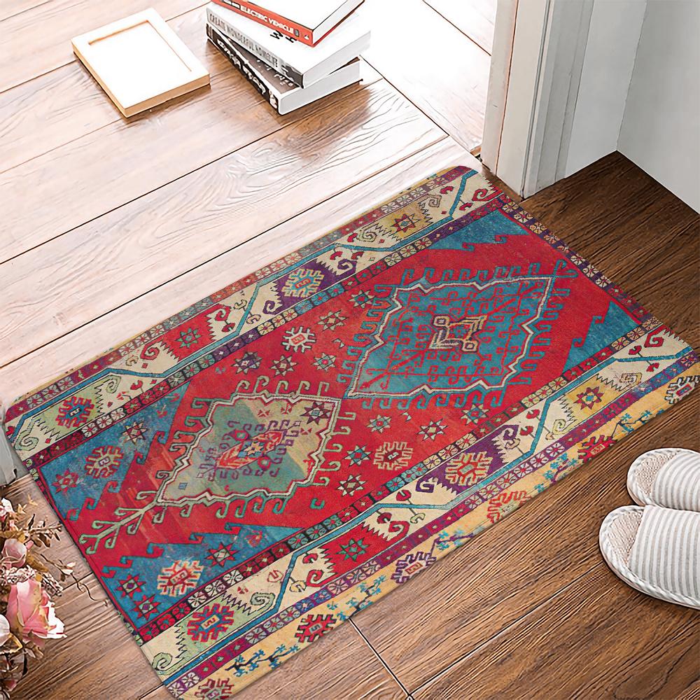 Bohemian Style Doormat Entrance OutDoor Carpets Non-Slip Bathroom Feet Mat Kitchen Bedroom Hallway Long Rugs Entrance door mat