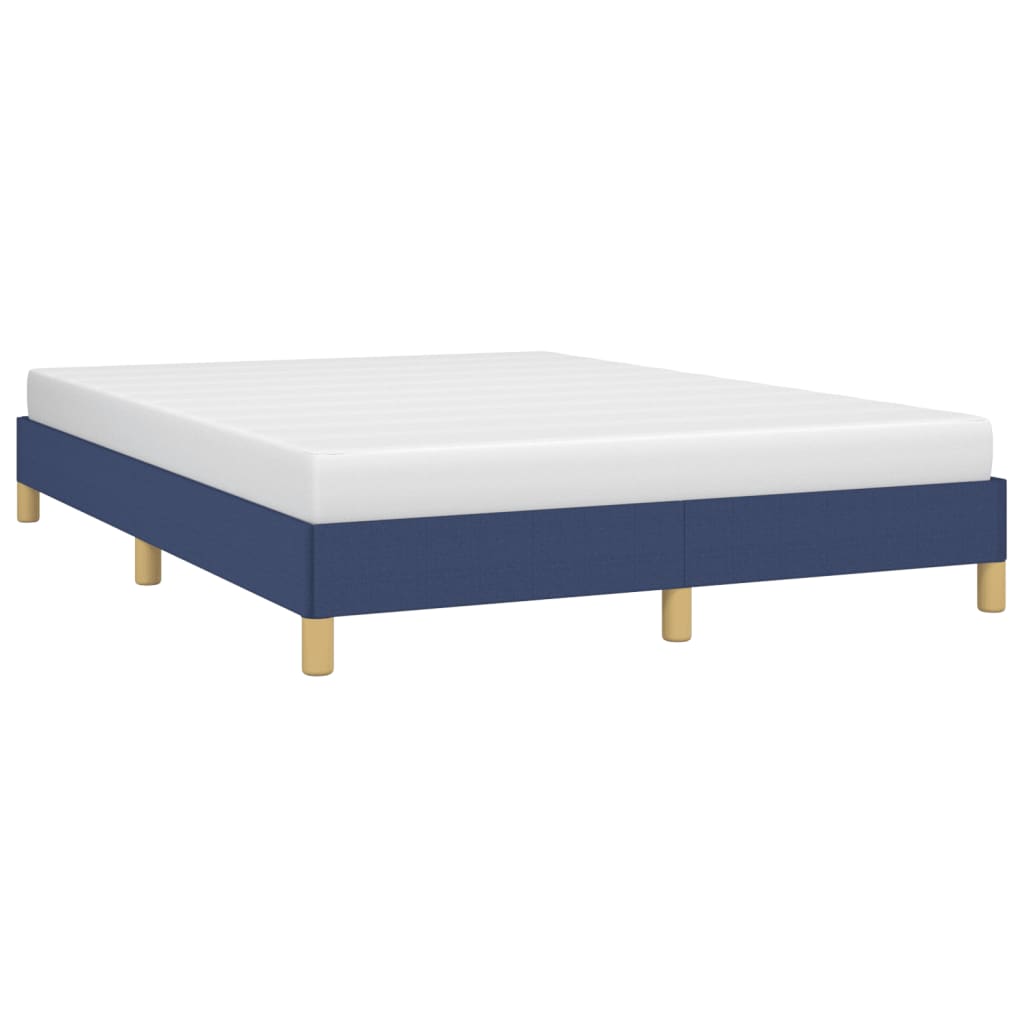 Vidaxl Bed Frame Without Mattress, Blue, 160X200 Cm, Upholstered