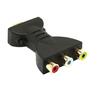 HDMI-compatible To 3 RCA Video Audio AV Adapter Component Converter for HDTV DVD Projector