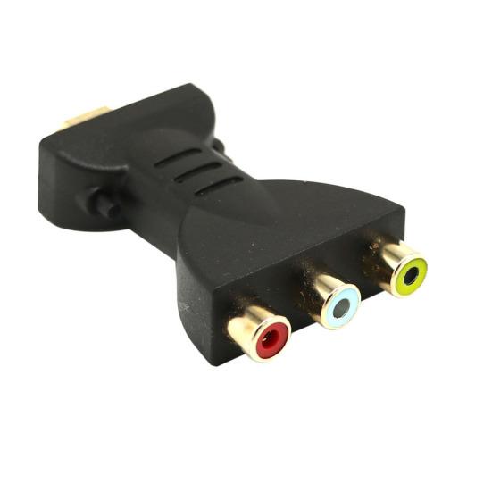 HDMI-compatible to 3 Audio AV Adapter RCA Video Component Converter for HDTV DVD