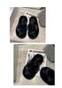2025 Women's Open Toe Cross-Strap Fur Slippers: Autumn/Winter Fashion, Thick Sole, Height Boosting