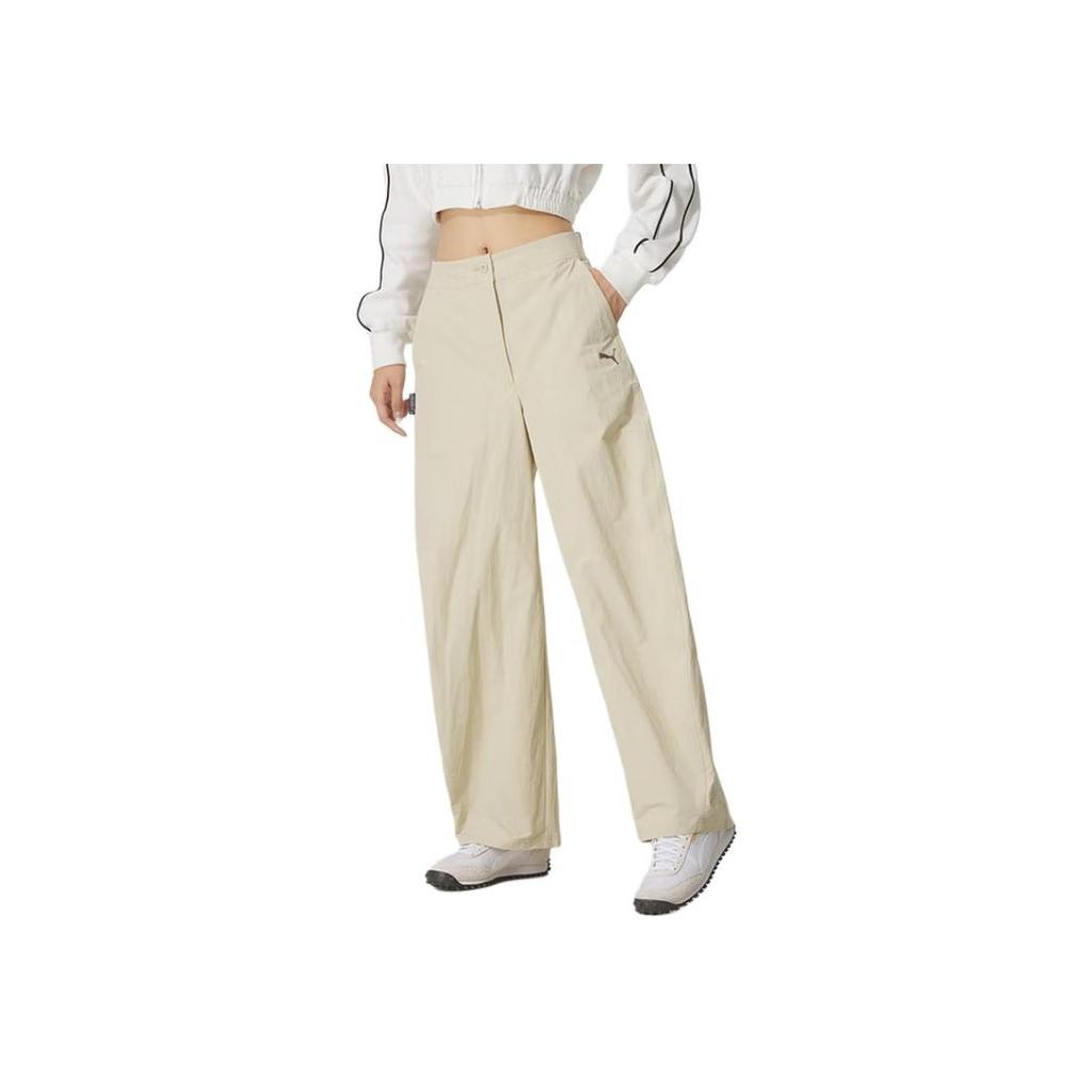 New PUMA Casual Pants Women's Beige 634800-91