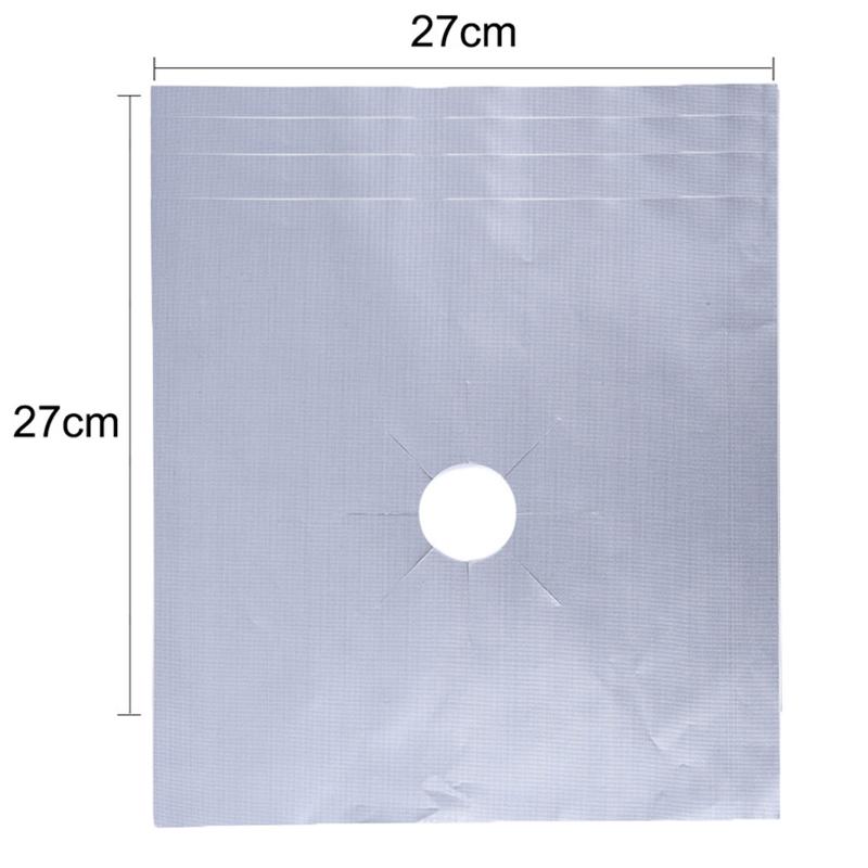 4pcs Stove Burner Cover Reusable Foil Cover Gas Stove Protector Non-Stick Stovetop Burner Sheeting Mat Clean Liner For Kitchen