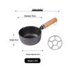 ZISIZ 12cm Mini Cast Iron Frying Pan