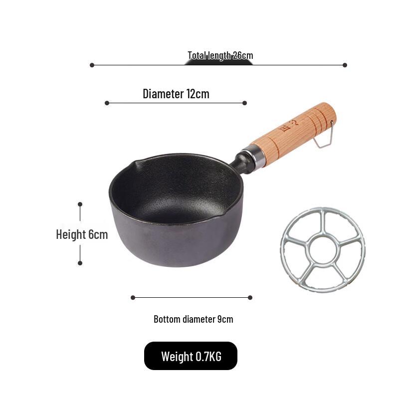 ZISIZ Мини-чугунная сковорода 12 см