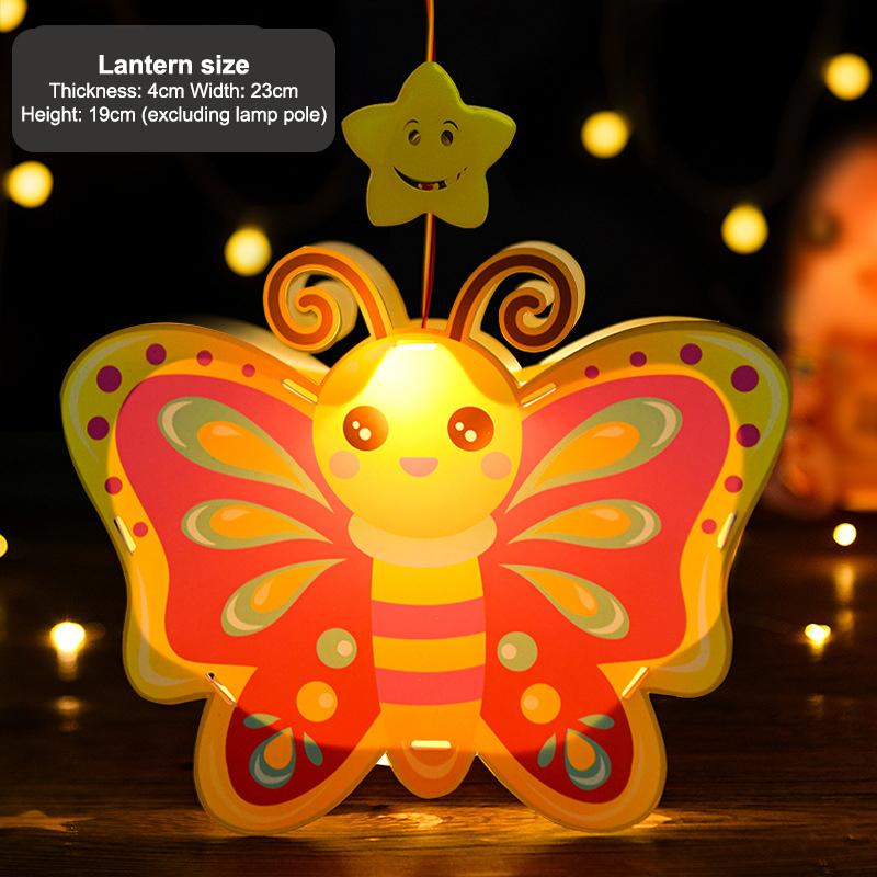 

1 Set Kids Handheld Cartoon Music Lantern DIY Craft Kits Mid Autumn Festival Lantern Making For Indoor Outdoor Celebration Party ASSHOWN