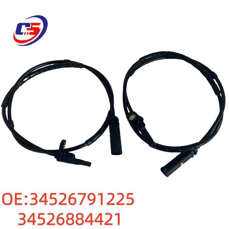 Rear Left ABS Speed Sensor compatible with BMW 34526791225, 34526884421.