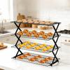 Adjustable Height Collapsible Baking Cooling Rack Space-Saving Baking Storage Rack Bakery