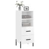 VidaXL Buffet Blanc brillant 34,5x34x90 cm Bois d'ingénierie 828678