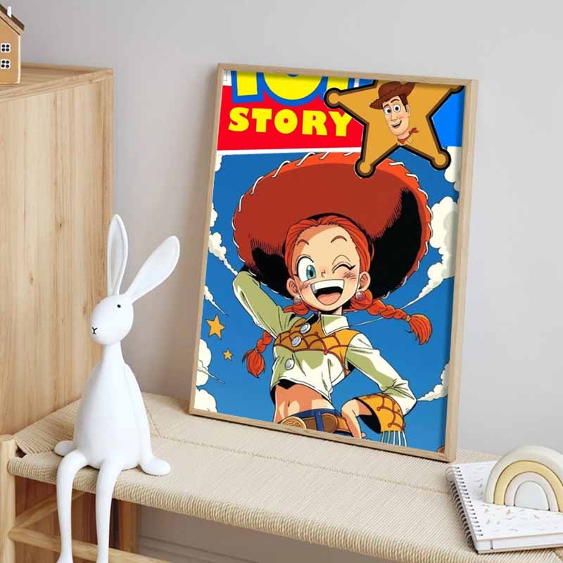 Disney 5D DIY Diamond Painting Toy Story Jessie Illustration Cartoon Full Diamond Mosaic Diamond Painting Art Wall Decoration Craft Set