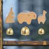Delightful Sound Wooden Door Bell Brass Collision Bell Shopkeepers Windbell  Porch