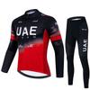 Team Cycling Suit Long-sleeved Suit Men's Spring, Summer and Autumn Road Cycling Suit 2026 Autumn Velvet Thin Cycling Suit