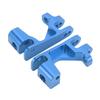2PCS RC Caster Blocks   High Hardness Aluminum Alloy Front C Hub Carrier for   Rustler 4  1:10 RC Car