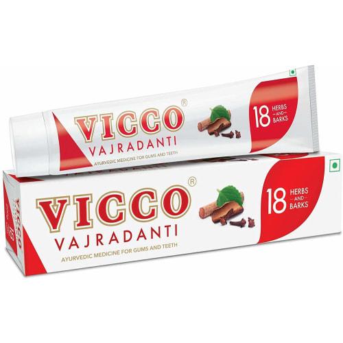 10 X Vicco Vajradanti Dental Toothpaste Ayurvedic Herbal 100g X 10 = Net.1000g (Ship from India)
