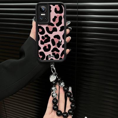 Pink Leopard Print Is Suitable for Realme Real Gtneo3 Mobile Phone Case 2pro Japan and South Korea  Anti-drop All-inclusive Tide