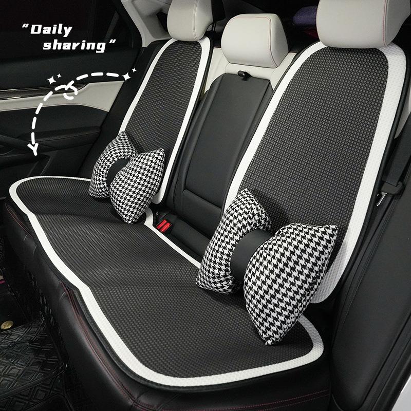 Four Seasons Simple Car Comfortable Cushion Summer Cool Breathable Universal Car Interior Waist Pillow Home Interior Decoration