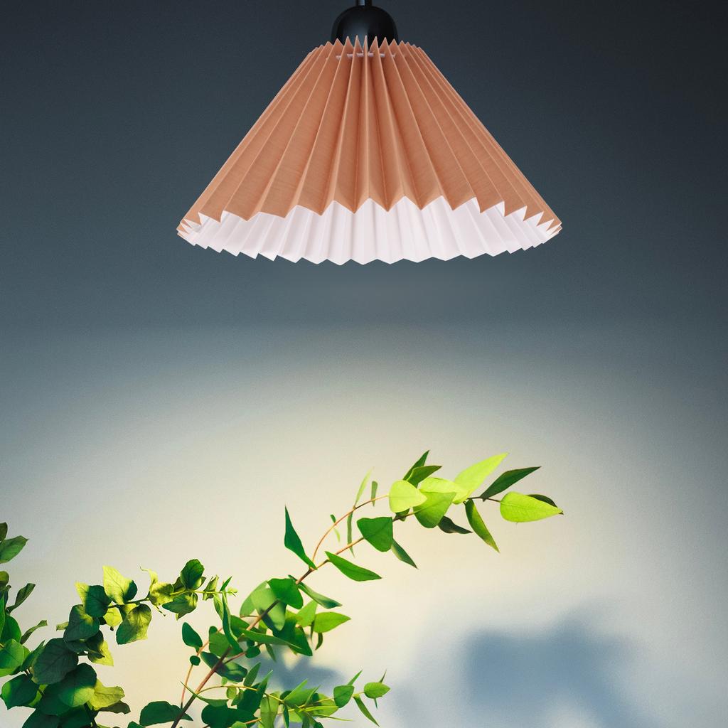 Modern Pleated Fabric Ceiling Lamp Shade DIY Lamp Cover Bedroom Living Room Durable Lampshade Pleated Lampshade