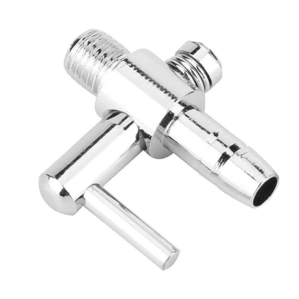 5Pcs Stainless Steel Air Tube Distributor Oxygen Pump Control Valve Single Head Threaded Valves for Fish Tank Aquarium