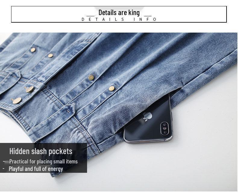 Women's High-Waisted Denim Wide-Leg Cropped Pants - Spring/Summer 2025 Fashion