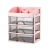 Portable Sturdy PP Drawer Cabinet Home Accessory for Desktop Organization Stylish for Various Office Items Storage