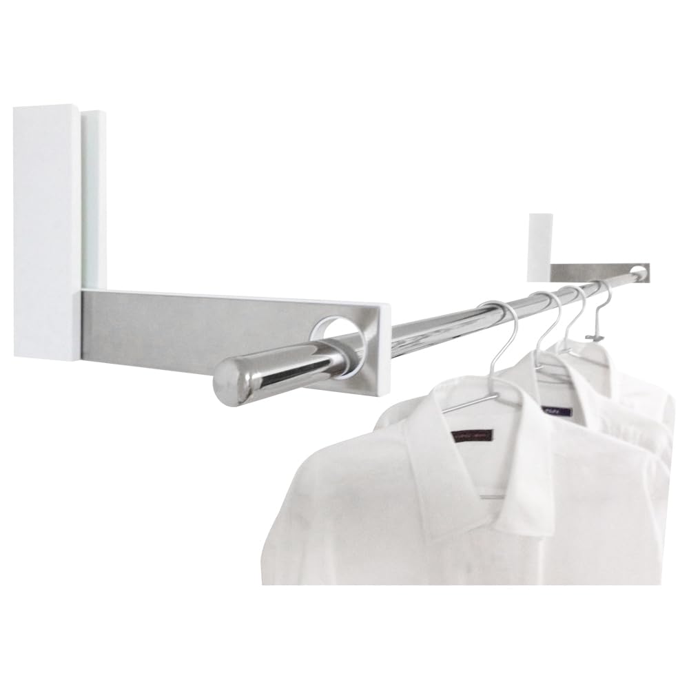 Kawaki Hardware SOWA Room Hanger Bracket SN Indoor Clothes Drying Rack for Plasterboard Walls (Single Type) RHB-SN,