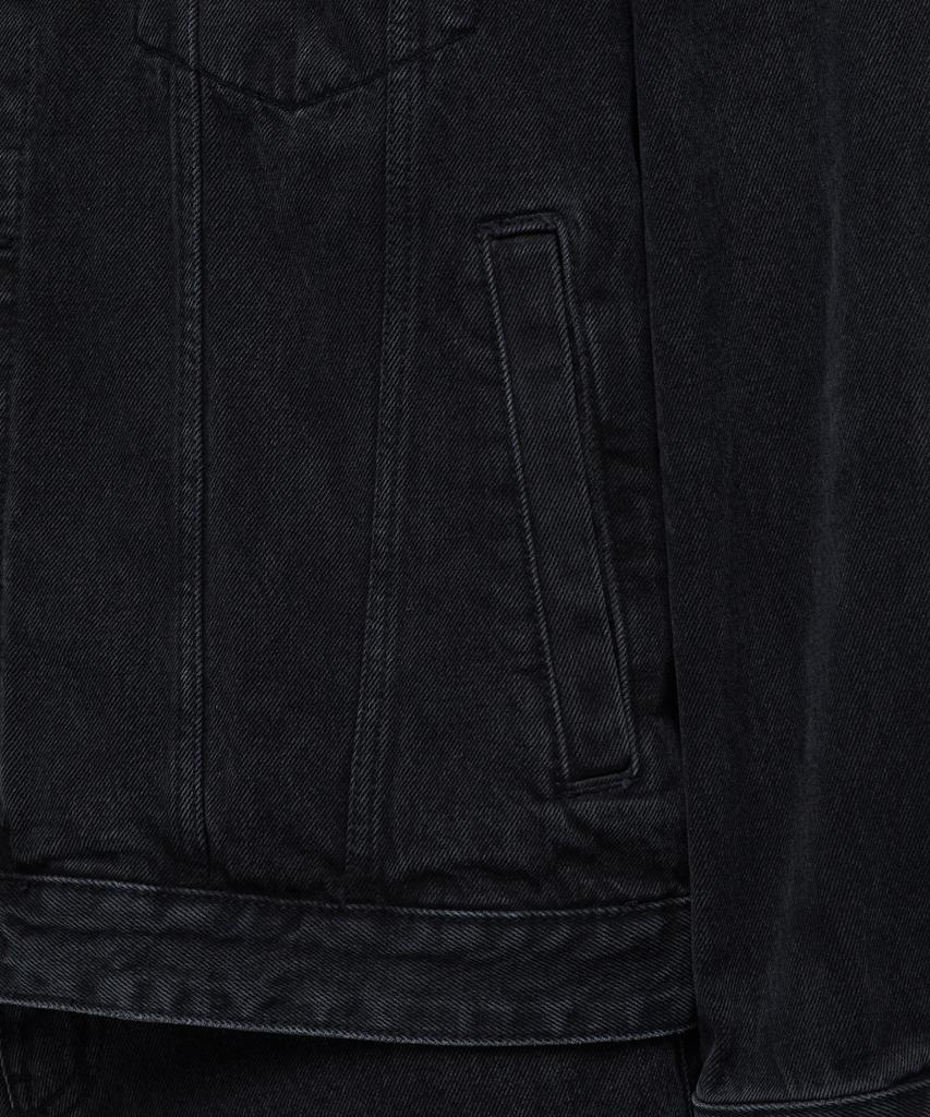 Musinsa Standard Oversized Denim Trucker Jacket [Washed Black]