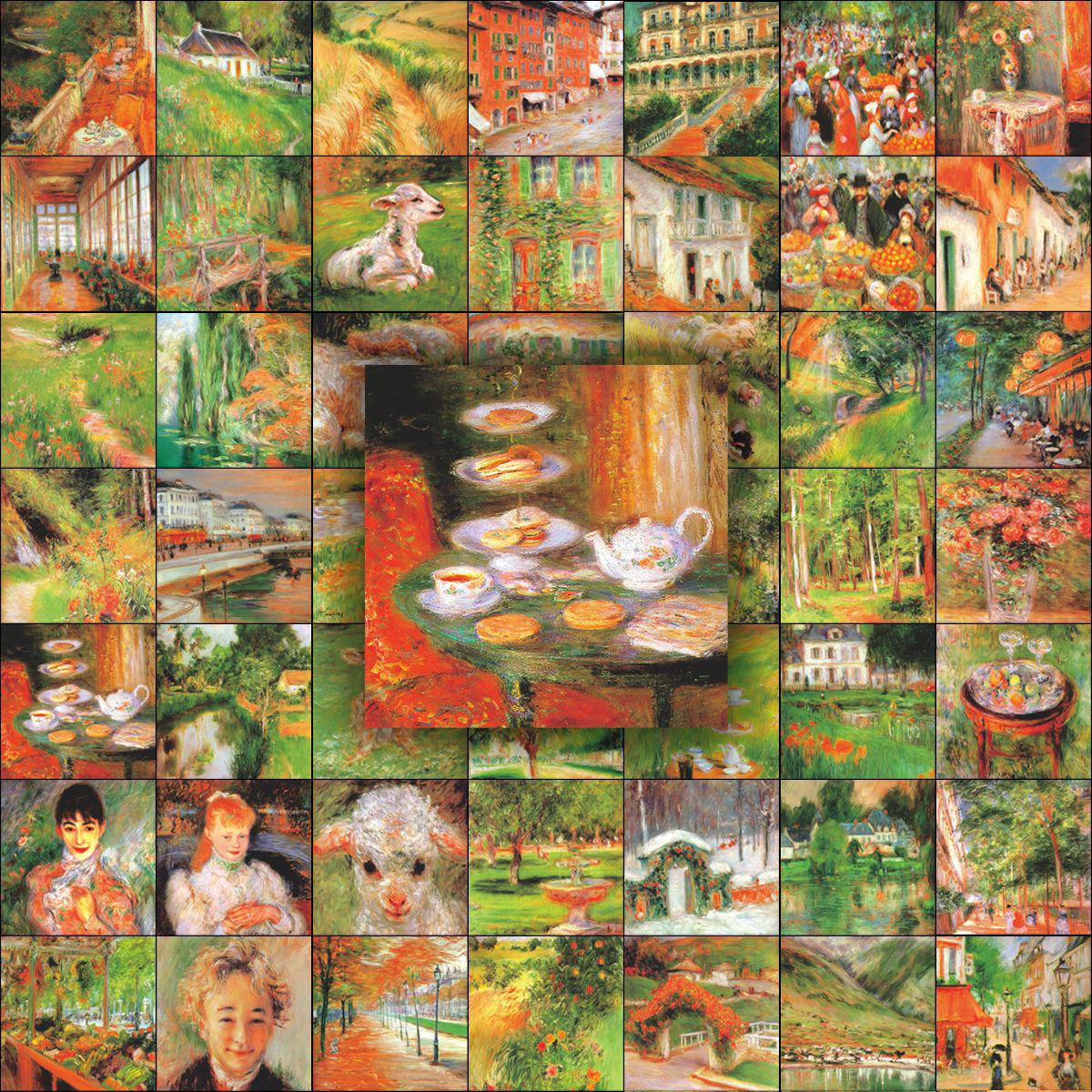 Monet Style Impressionist Stickers: 60 Sheets of Retro Oil Painting Journal Decor другой