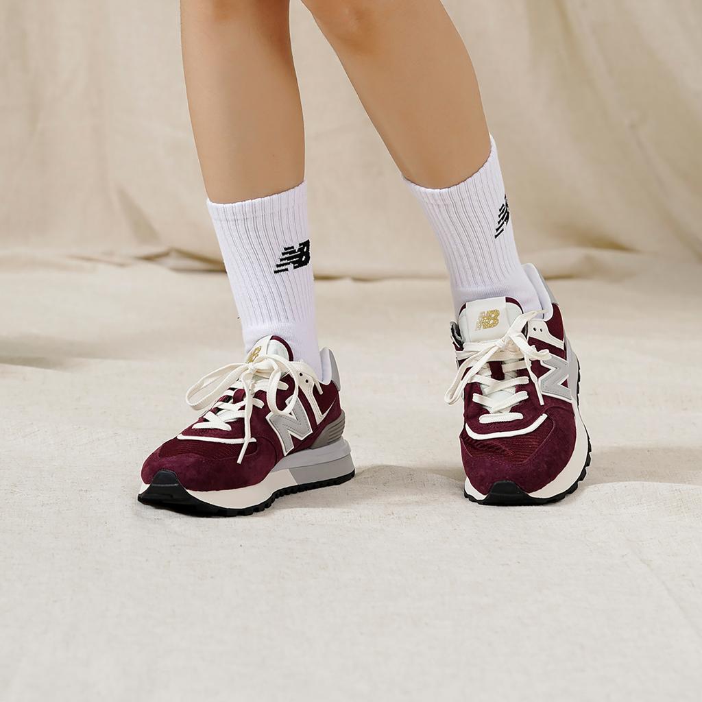 New Balance 574 Legacy Garnet Rain Cloud Unisex Sneakers Red U574LGAA