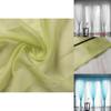 Luxurious Solid Sheer Panel Window Curtain With Comfortable Rod Pocket Design