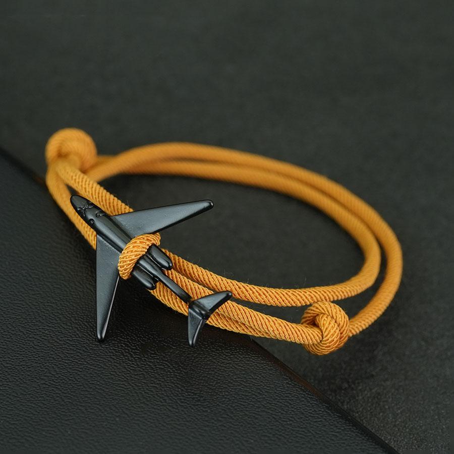 

Noter New 5 Colors Bilayer Aircraft Bracelet Men Sliding Adjustable Grade A 3mm Thin String Braslet Pulseria Hombre Accessories Adjustable темно-желтого