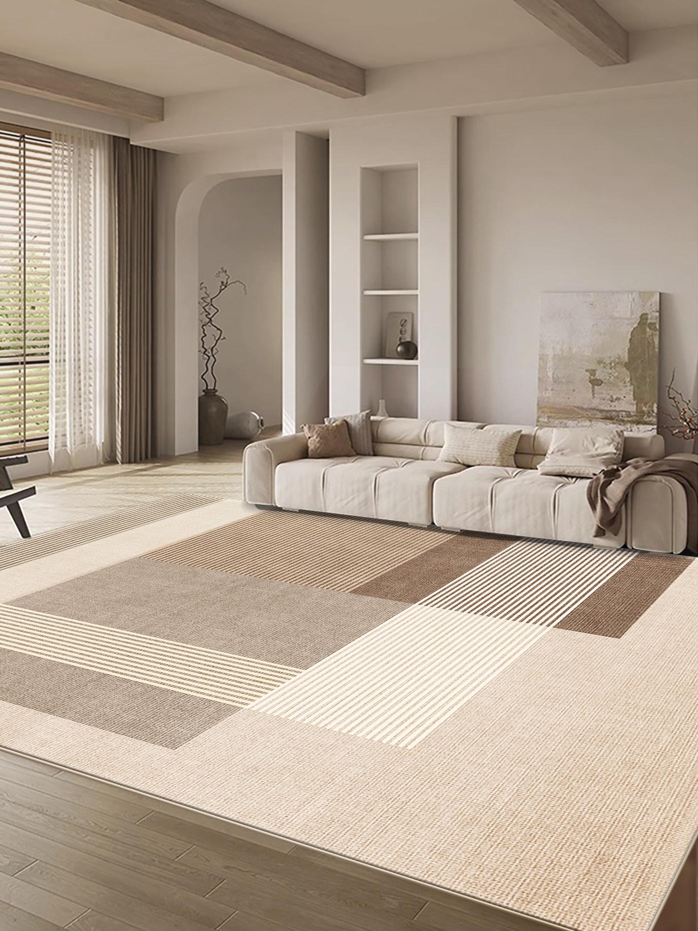 

VIKAMA Modern Minimalist Living Room Carpet, Large Area Bedroom Bedside Rug, Cloakroom Office Mat, Home Decoration 80x120cm 31x47inch