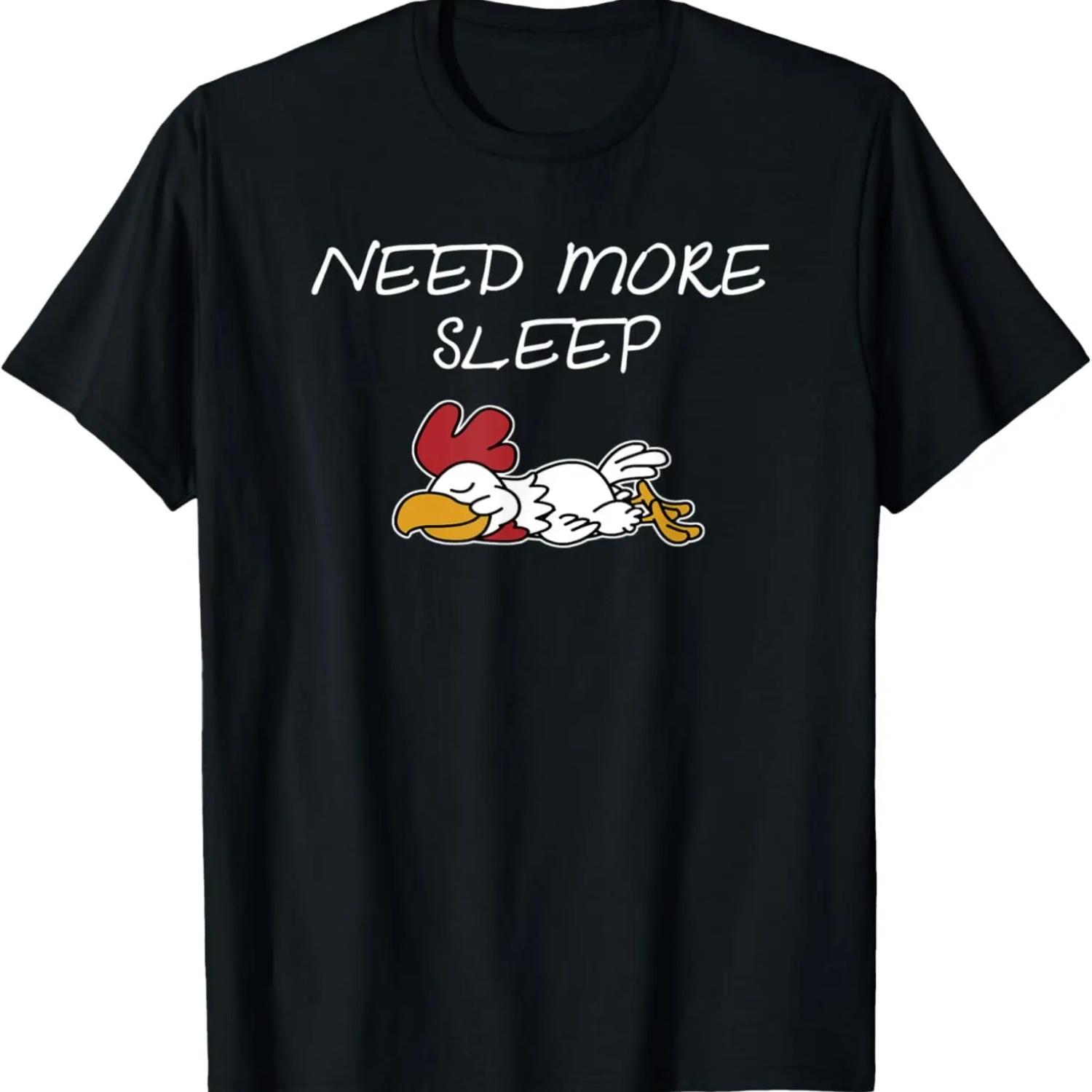 Need more Sleep Chicken Pajama for Bedtime T-Shirt S чёрный