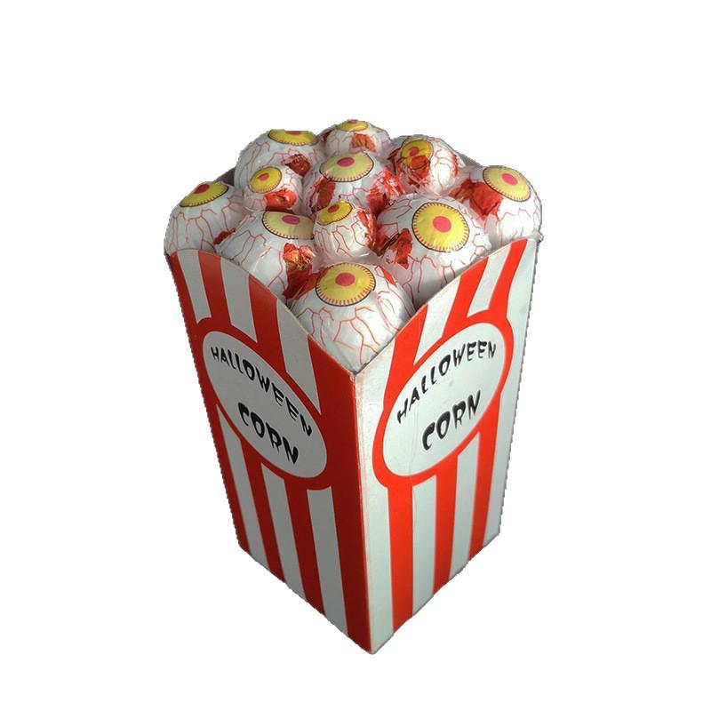 Halloween Decor: Popcorn Bar Eyeballs & Spider Simulation