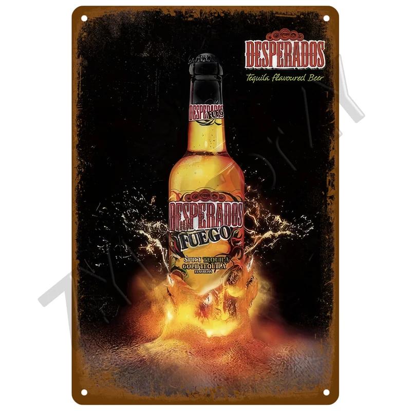 Beer Tin Sign Retro Wall Plaque Art Club Pub Bar Poster Home Decor Metal Sign Wall Decorations Vintage Cafe Mural Plate Brand
