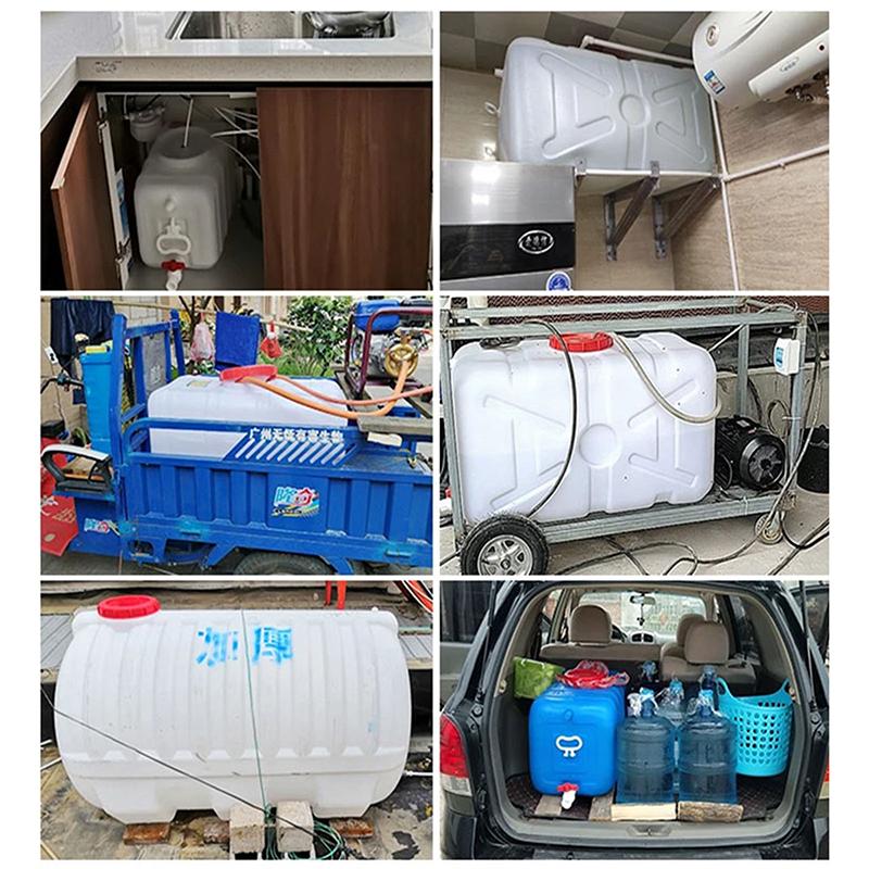 Plastic Bucket Square Bucket Rectangular Water Tank Horizontal Storage Bucket Car Large Thickened Household Extra Thick Tank