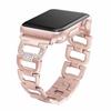 Luxury Metal Diamond Bracelet for Apple Watch Band 49 44 41 42mm for Iwatch 8 7 SE 6 5 4 3 38 45 40mm Stainless Steel Strap Smartwatch Accessories