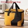 Stylish Insulated Food Storage Bag With Color Blocking Design For School Office
